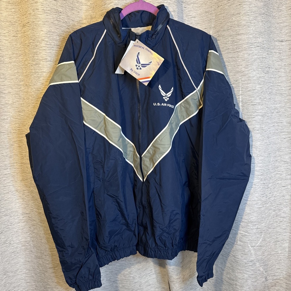 US Air Force IPTU Nylon PT Fitness Reflective Unisex Training Jacket Windbreaker